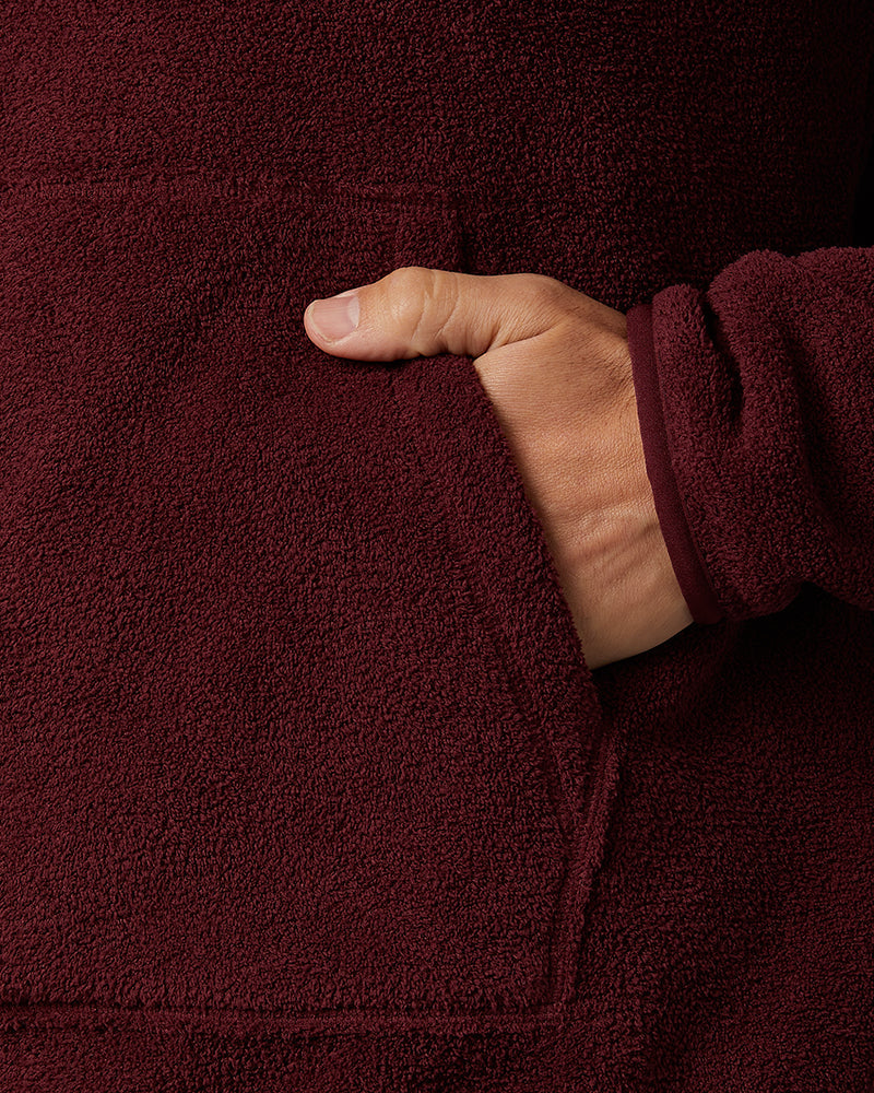 32 Degrees Port Royal _ Men's Thermal Fleece 1/4 Zip Top {model: Eduardo is 6'1", wearing size M}{bottom}{right} {bottom}{right}