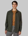 32 Degrees Chimera _ Men's Corduroy shirt Jacket {model: Brent is 6'1", wearing size M}{bottom}{right} {bottom}{right}