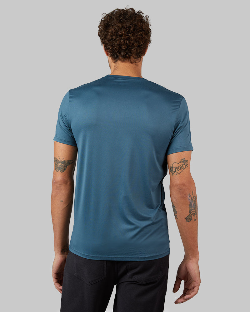32 Degrees Stargazer _ Men's Cool Classic Crew T-shirt {model: Miguel is 6'2", wearing size M}{bottom}{right} {bottom}{right}