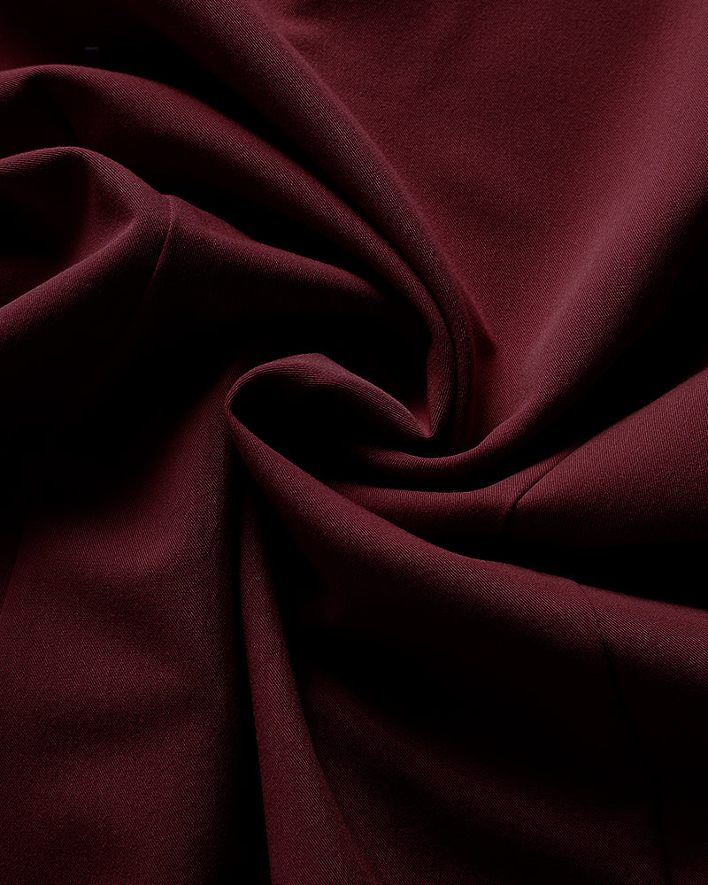 32 Degrees Burgundy _ Women's 2-Pocket V-Neck scrub Top {bottom}{right}